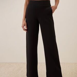 PACT ORGANIC AIRPLANE SPLIT HEM BLACK PANTS NWT Size SMALL